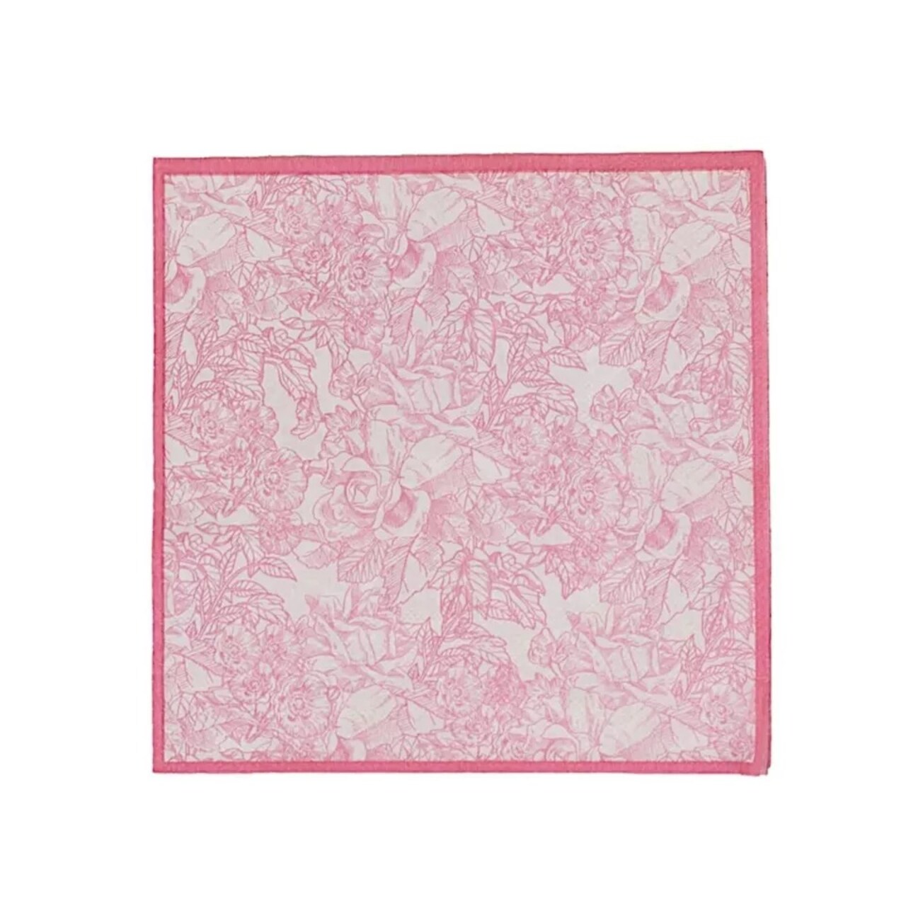 25 Pink Cocktail Paper Napkins with Vintage Floral Print Party Events